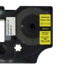 VHBW Dymo 18491 Label Tape - 19mm, Black-Yellow, Nylon