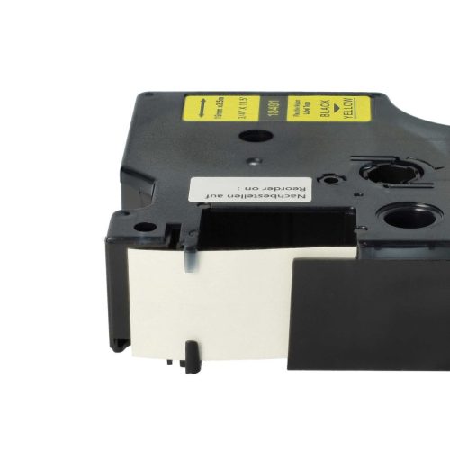 VHBW Dymo 18491 Label Tape - 19mm, Black-Yellow, Nylon