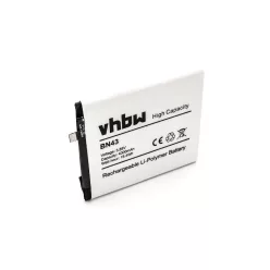   VHBW Mobile Phone Battery for Xiaomi BN43 - 4000 mAh 3.85 V Li-Polymer