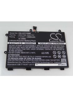   Notebook akkumulátor  Lenovo 45N1750, 45N1751, 45N1749, 45N175, 45N1748 - 4500 mAh 7,4 V Li-polimerhez