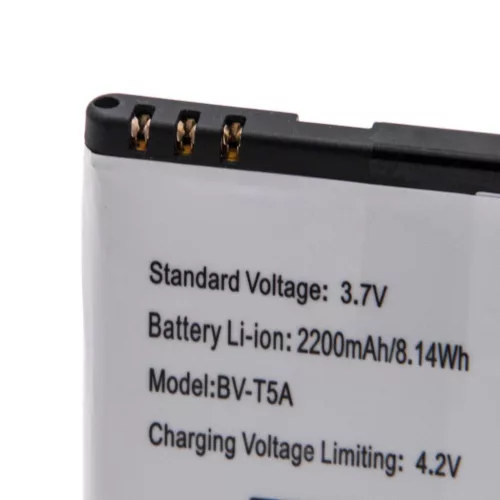 VHBW Mobile Phone Battery Microsoft BV-T5A, BL-T5A - 2200 mAh 3.85 V Li-Ion