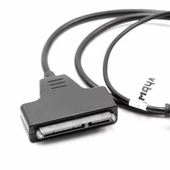   VHBW SATA-USB External Hard Drive Adapter Cable, Plug-and-Play, Black