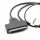 SATA-USB külső merevlemez-adapter kábel, Plug-and-Play, fekete