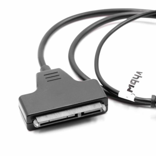 SATA-USB külső merevlemez-adapter kábel, Plug-and-Play, fekete