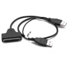 VHBW SATA-USB External Hard Drive Adapter Cable, Plug-and-Play, Black