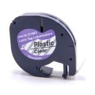 VHBW Dymo S0721530, 12267 Label Tape - 12 mm, Black-Clear