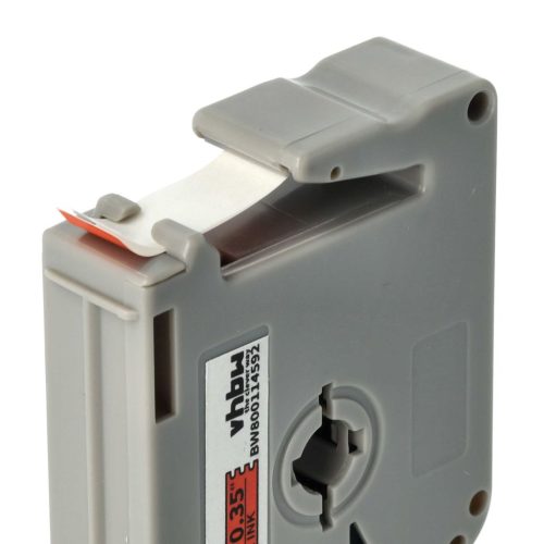 VHBW Brother M-K421 Label Tape - 9 mm, Black-Red