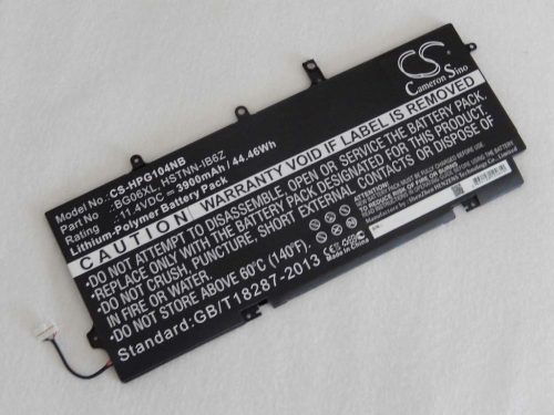 VHBW Notebook Battery HP 804175-1C1, 805096-001, 804175-1B1 - 3900 mAh 11.4 V Li-polymer, black
