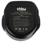 VHBW Electric Hand Tool Battery for DeWalt DC750KA and other models - 9.6 V, NiMH, 1500 mAh