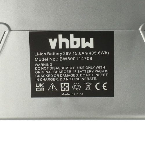 VHBW Battery for Panasonic Flyer series, silver, Li-Ion, 26V, 15.6Ah