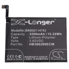 VHBW Mobile Phone Battery for Huawei HB386280ECW, HB386280EBC - 3200 mAh 3.82 V Li-polymer - Smartphone Battery