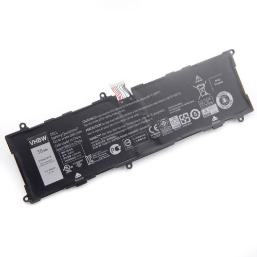 VHBW Tablet Battery for Dell TXJ69, 2H2G4 21CP5/63/105, HFRC3, 2H2G4 - 5100 mAh 7.4 V Li-polymer