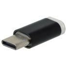 VHBW USB Type C - Micro USB Adapter Black