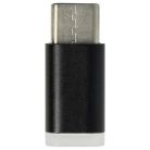 VHBW USB Type C - Micro USB Adapter Black