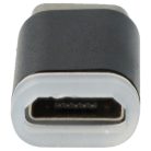 VHBW USB Type C - Micro USB Adapter Black