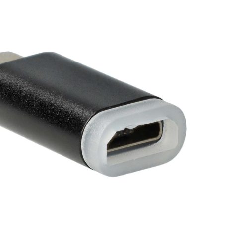 VHBW USB Type C - Micro USB Adapter Black