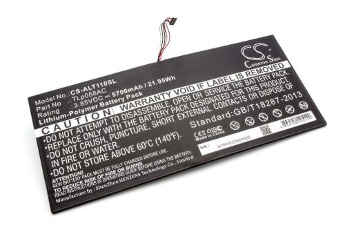 Akkumulátor táblagéphez Alcatel TLp058AC - 5700 mAh 3,85 V Li-polimer