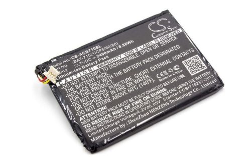 Tablet akkumulátor az Acer KT.00103.001, BAT-7151ICP5/60/80 számára - 2400 mAh 3,7 V Li-polimer