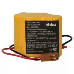  VHBW Industrial Controller Battery Dantona Matt Pack (with brown connector) - 3000 mAh 6 V Li-Ion