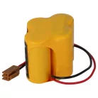VHBW Industrial Controller Battery Dantona Matt Pack (with brown connector) - 3000 mAh 6 V Li-Ion