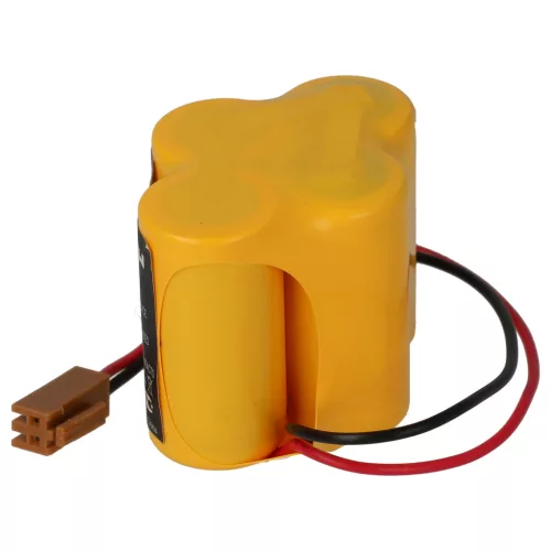 VHBW Industrial Controller Battery Dantona Matt Pack (with brown connector) - 3000 mAh 6 V Li-Ion