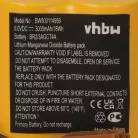 VHBW Industrial Controller Battery Dantona Matt Pack (with brown connector) - 3000 mAh 6 V Li-Ion