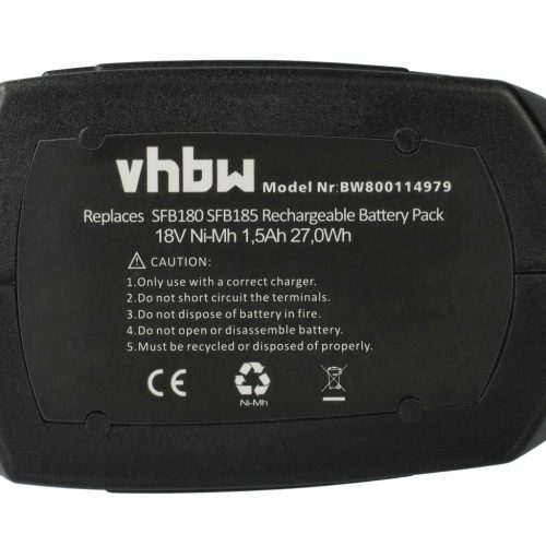 VHBW Electric Power Tool Battery Hilti SFB185, SFB180 – 1500 mAh, 18 V, NiMH