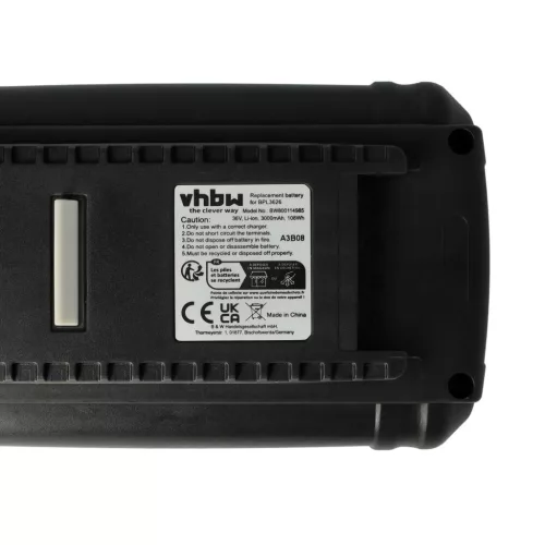 VHBW Electric Tool Battery Ryobi BPL3626, BPL3626D, BPL3640, 5133002166 - 3000 mAh 36 V Li-Ion