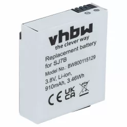   VHBW Videokamera Akkumulátor SJCam SJ7B - 910 mAh 3,8 V Li-Ion