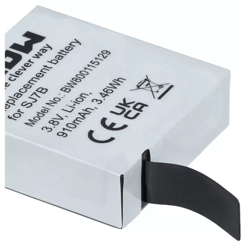 VHBW Videokamera Akkumulátor SJCam SJ7B - 910 mAh 3,8 V Li-Ion