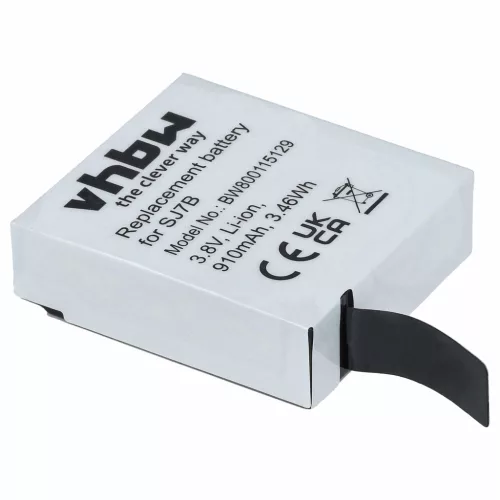 VHBW Videokamera Akkumulátor SJCam SJ7B - 910 mAh 3,8 V Li-Ion