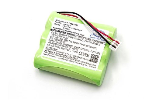 VHBW Távirányító Akkumulátor Tyro HR3AA - 2000 mAh 3,6 V NiMH