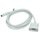 VHBW Programmierkabel RS-232 Mitsubishi MELSEC QC30R2, Q-Serie für PC und Peripheriegeräte - Adapter 15,5 cm, Grau