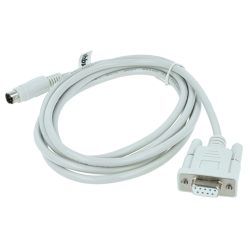   VHBW Programozó kábel RS-232 Mitsubishi MELSEC QC30R2, Q-Series PC és perifériákhoz - Adapter 15,5 cm, Szürke