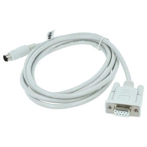 VHBW Programmierkabel RS-232 Mitsubishi MELSEC QC30R2, Q-Serie für PC und Peripheriegeräte - Adapter 15,5 cm, Grau