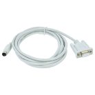 VHBW Programmierkabel RS-232 Mitsubishi MELSEC QC30R2, Q-Serie für PC und Peripheriegeräte - Adapter 15,5 cm, Grau