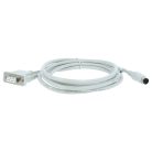 VHBW Programmierkabel RS-232 Mitsubishi MELSEC QC30R2, Q-Serie für PC und Peripheriegeräte - Adapter 15,5 cm, Grau