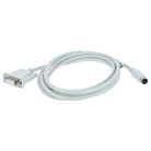 VHBW Programmierkabel RS-232 Mitsubishi MELSEC QC30R2, Q-Serie für PC und Peripheriegeräte - Adapter 15,5 cm, Grau