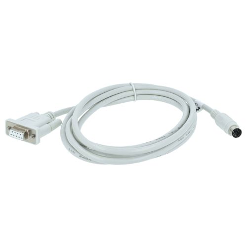 VHBW Programmierkabel RS-232 Mitsubishi MELSEC QC30R2, Q-Serie für PC und Peripheriegeräte - Adapter 15,5 cm, Grau