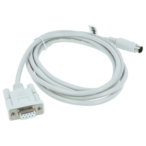 VHBW Programmierkabel RS-232 Mitsubishi MELSEC QC30R2, Q-Serie für PC und Peripheriegeräte - Adapter 15,5 cm, Grau