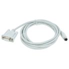 VHBW Programmierkabel RS-232 Mitsubishi MELSEC QC30R2, Q-Serie für PC und Peripheriegeräte - Adapter 15,5 cm, Grau