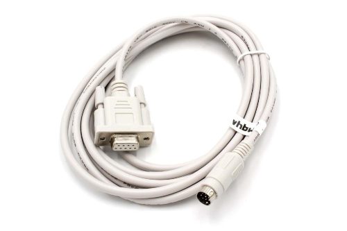 VHBW Programozó kábel RS-232 Delta DVP sorozatú PC és perifériákhoz - Adapter 15,2 cm, Szürke