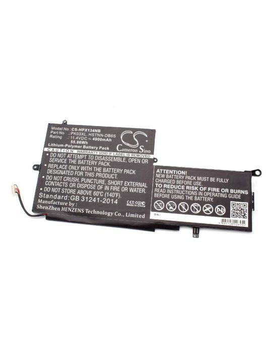 Notebook akkumulátor  HP 788237-2C2, 788237-2C1, 6789116-005 - 4900 mAh 11,4 V Li-polimer, fekete