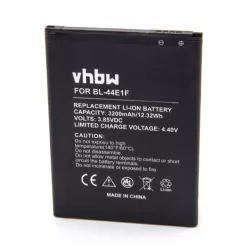   VHBW Mobile Phone Battery for LG PAC63320502, BL-44E1f, EAC63341101 - 3200 mAh 3.85 V Li-Ion