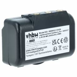   VHBW Remote Control Battery WBH04.965, AS037 - 2000 mAh 2.4 V NiMH