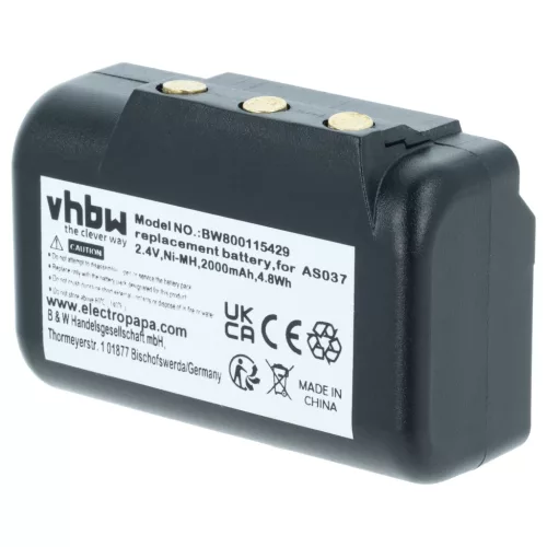 VHBW Remote Control Battery WBH04.965, AS037 - 2000 mAh 2.4 V NiMH
