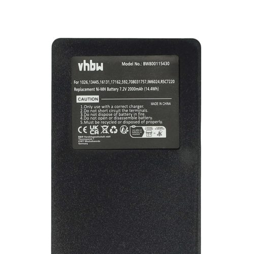 VHBW Akku Scanreco 1026 Ersatz - 2000 mAh 7,2 V NiMH