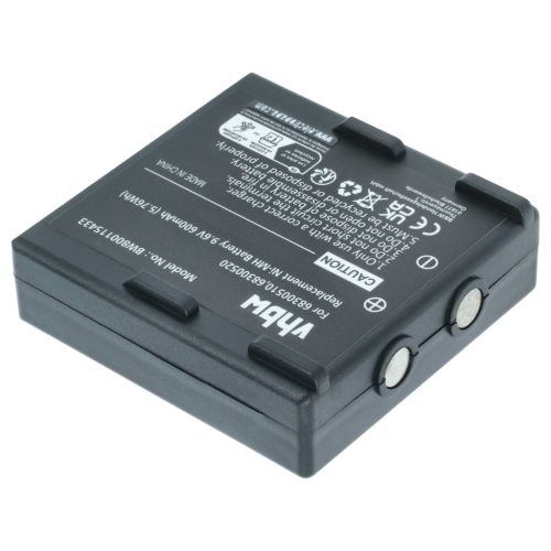 VHBW Távirányító Akkumulátor 68300510, 68300520, 68300525, 68300530 - 600 mAh 9,6 V NiMH