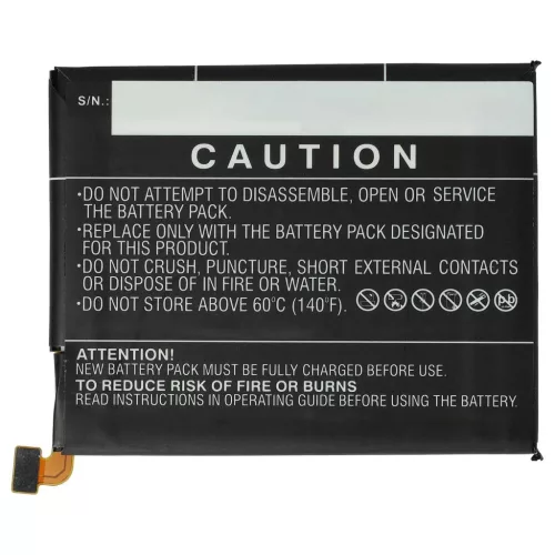 VHBW Mobiltelefon Akku TLP024C2, TLP024C1, CAC2400011C1, C2400007C2 für Telefone – 2400 mAh 3,85 V Li-Polymer