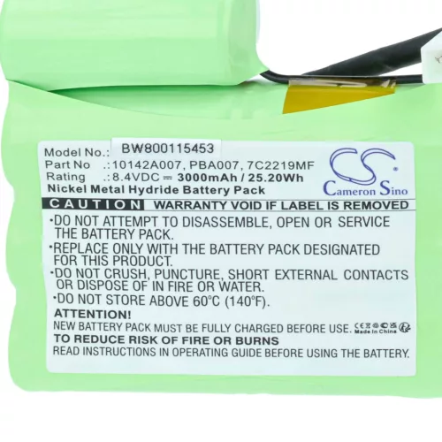 VHBW Poolreinigungsakku PB-BH843-RR1P - 3000 mAh 8,4 V NiMH